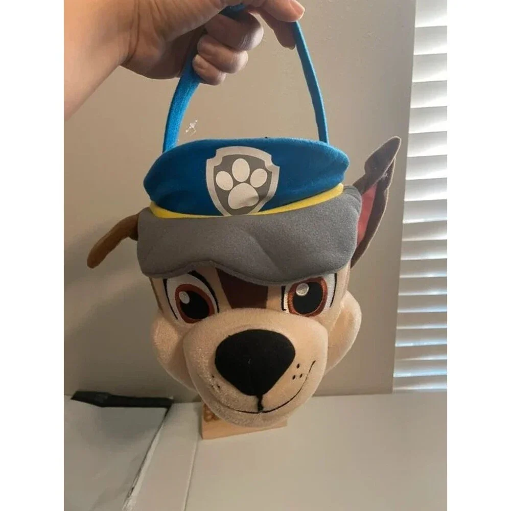 Nickelodeon PAW Patrol Chase Character Head Treat Bag Halloween Candy Bucket